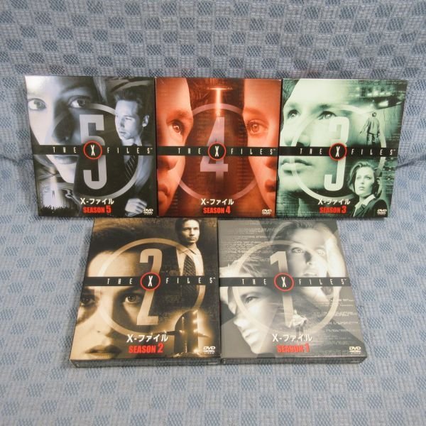 K063●【送料無料!】「X-ファイル THE X FILES シーズン1～5 SEASONSコンパクト・ボックス」DVD-BOX計5点セット