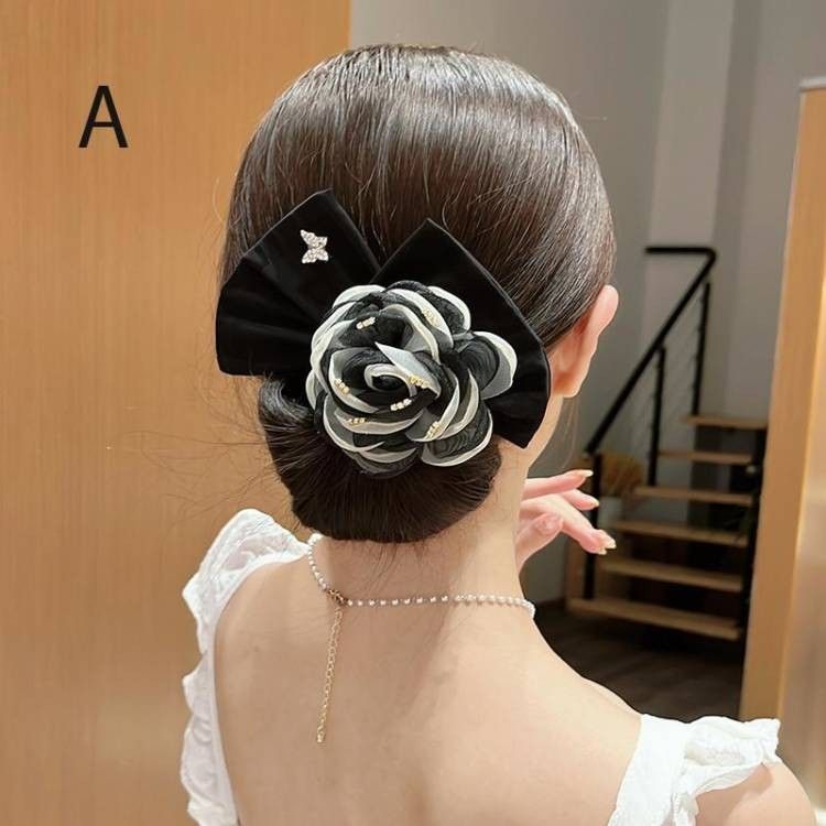 ヘアアクセサリー シュシュ  かんざし お団子 ヘッドドレス 花 髪飾り 成人式 卒業式  浴衣髪飾り 結婚式 入学式　