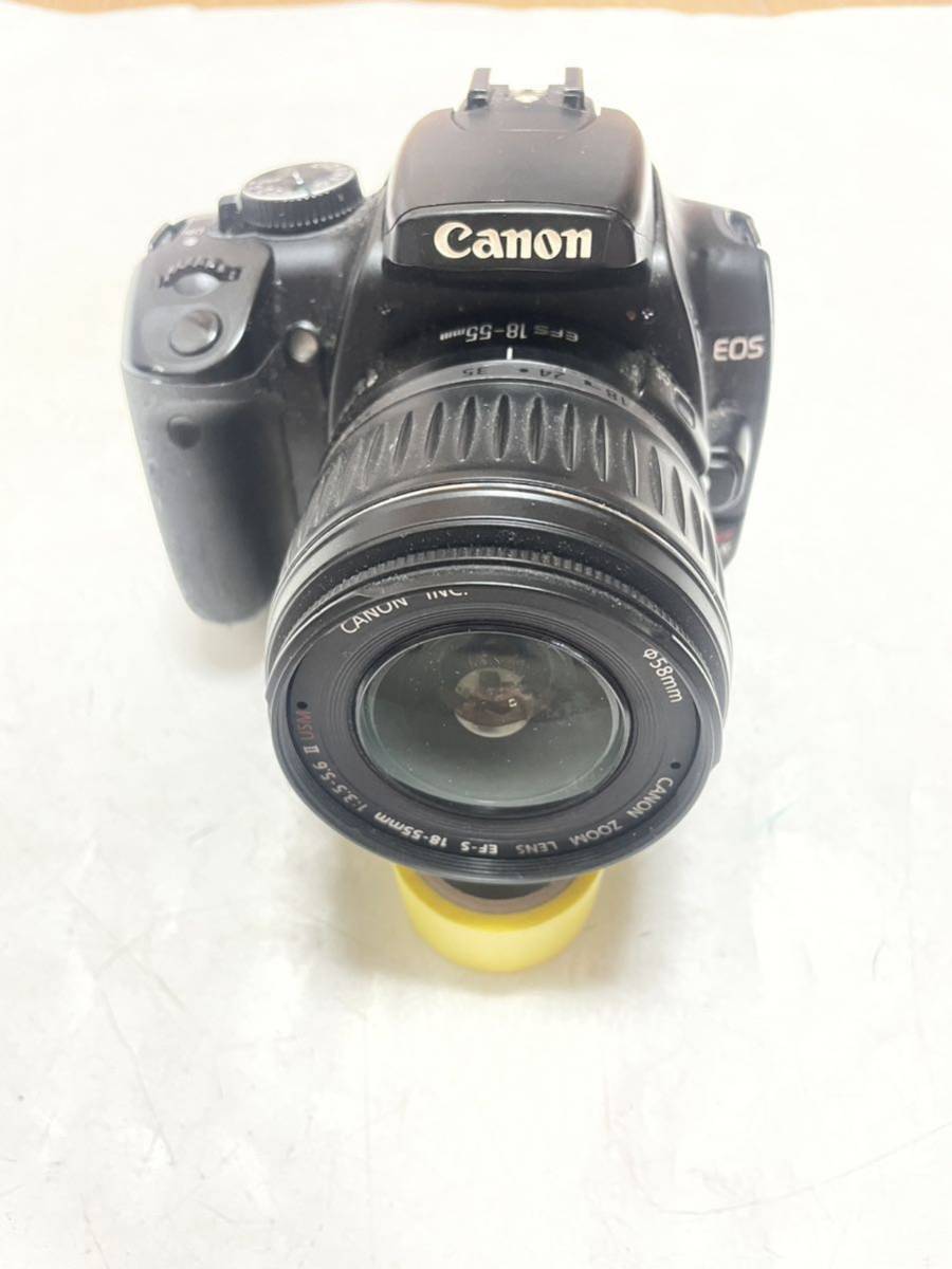 未確認 デジタルカメラ Canon EOS Kiss digital X レンズ 18-55mm 1:3.5-5.6 _画像1