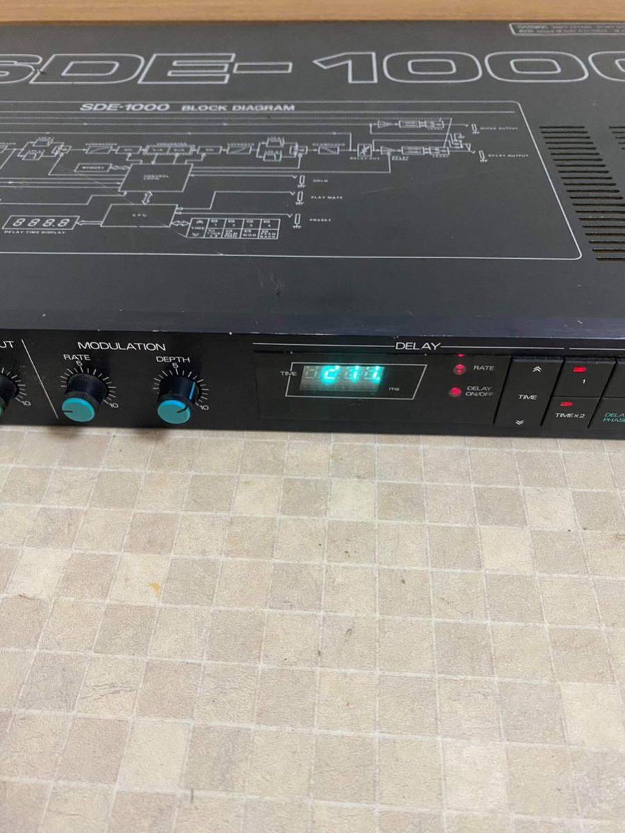 動作確認OK Roland ローランド SDE-1000 デジタルディレイ_画像3