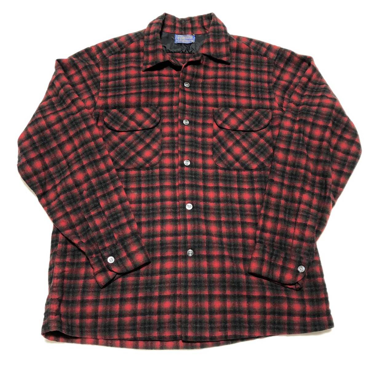 希少 PENDLETON ペンドルトン ビンテージ ウールシャツ 50s 60s オンブレチェック シャドーチェック_画像1