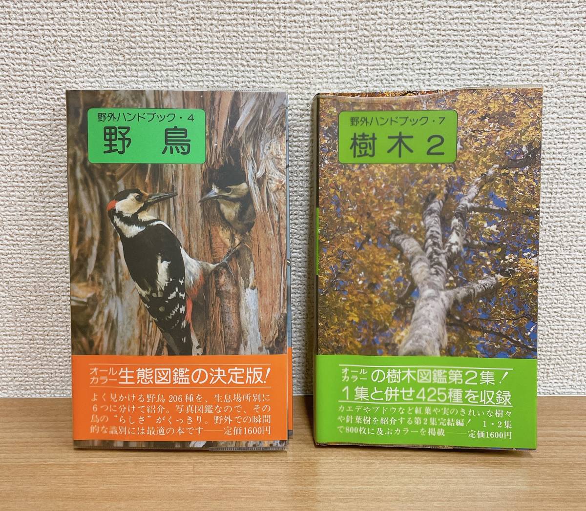 ☆【野外ハンドブック 野鳥◆樹木2 2点】趣味 /山と渓谷社 /自然観察 /生態図鑑 樹木図鑑 /A59-030_画像1