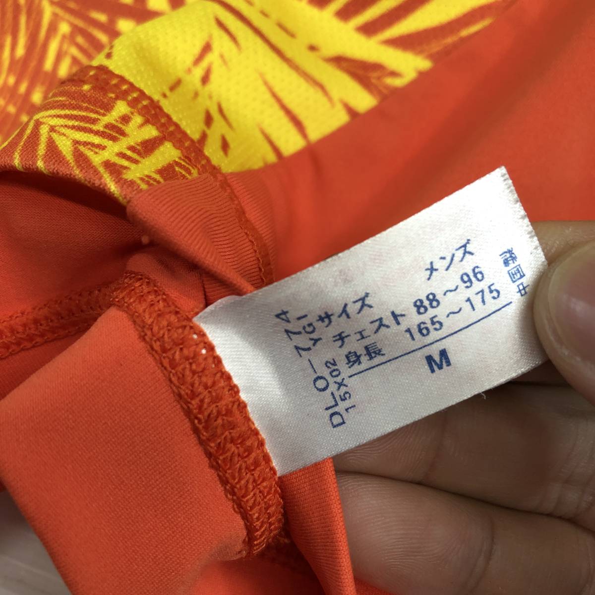 ワコール WACOAL CW-X 半袖速乾ポロシャツ メンズMサイズ DLO-774 イエロー オレンジ_画像4