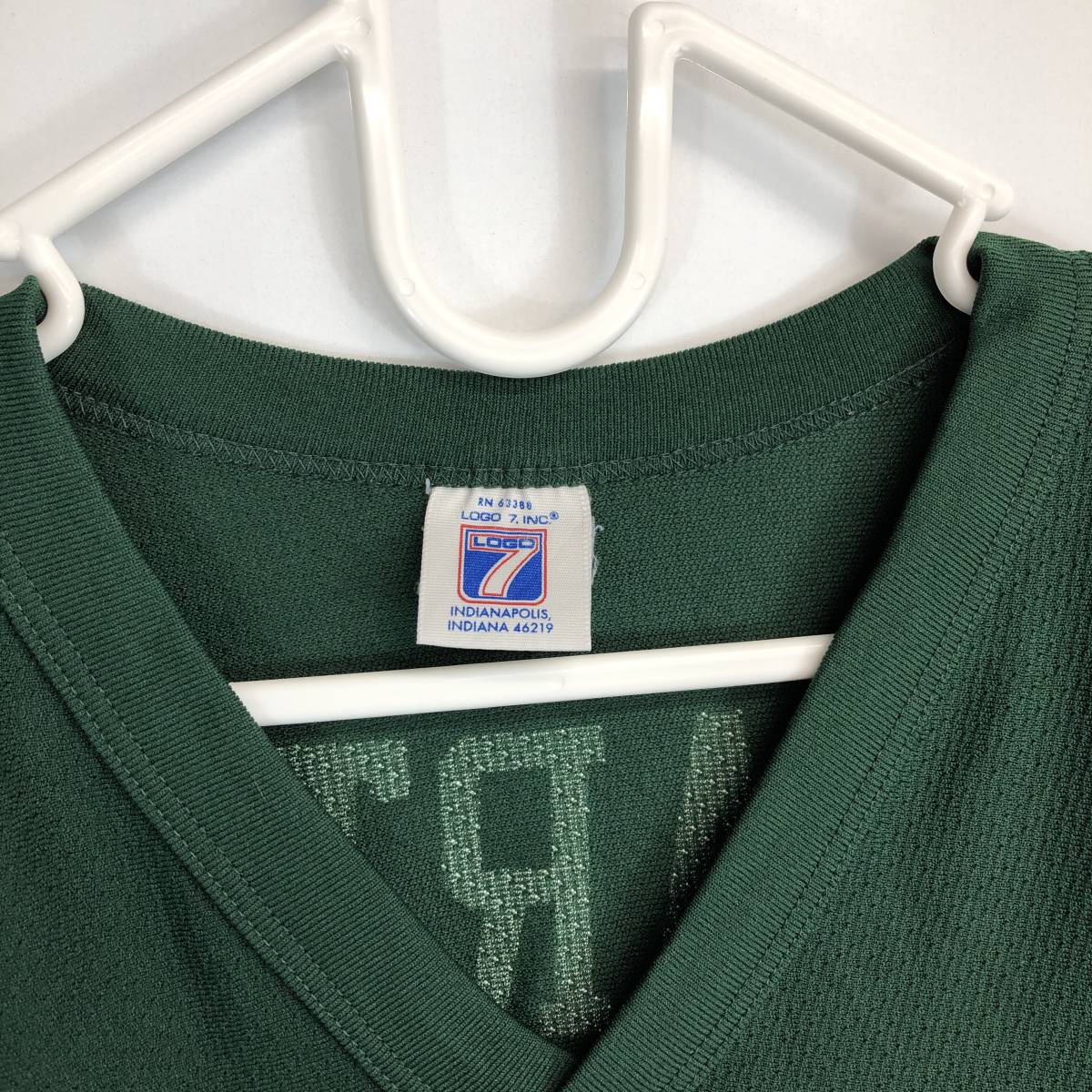 80s USA製 LOGO7 New York Jets ニューヨーク・ジェッツ フットボールTシャツ グリーン MARTIN #28 XLサイズ