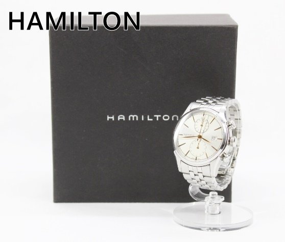 [中古]HAMILTON ハミルトン ジャズマスター SPIRIT OF LIBERTY AUTO CHRONO H324160 腕時計