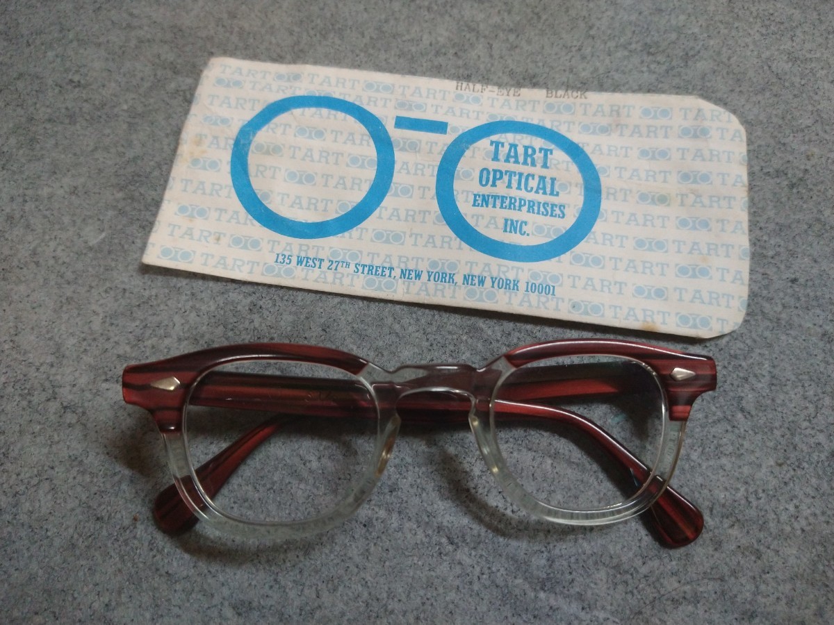 愛用 眼鏡 アーネル タートオプティカル ARNEL OPTICAL TART 60s 50s