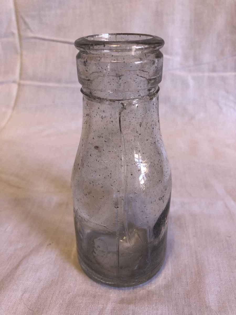 牛乳瓶型 レトロガラス瓶6個 昭和レトロ_画像7