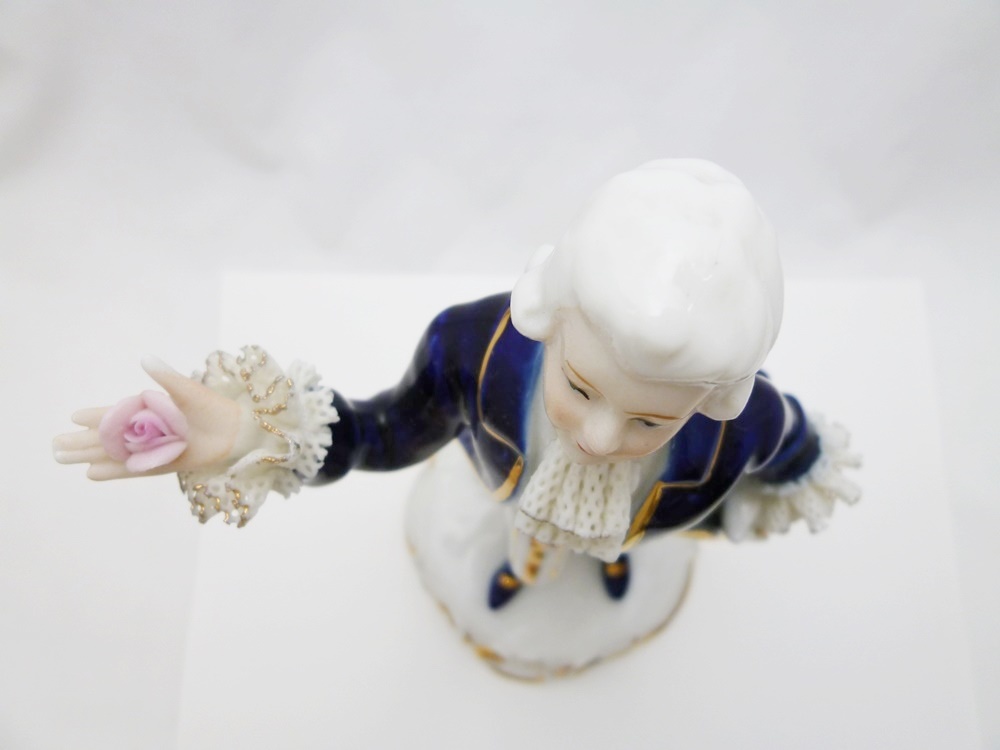 SI-12　IMOTO COLLECTION　NAGOYA　イモトコレクション　フィギュリン　陶器人形　貴族　紳士　男性　置物　保管品_画像8