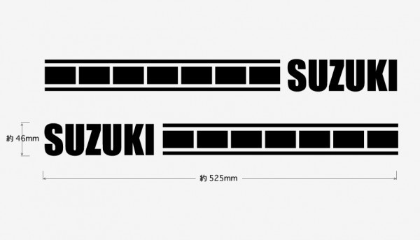 A8サイドラインステッカー★ストロボタイプ★SUZUKI★スズキ★全15色から選べます★ジムニー JIMNY ハスラー ラパン アルト エブリィなど_画像1