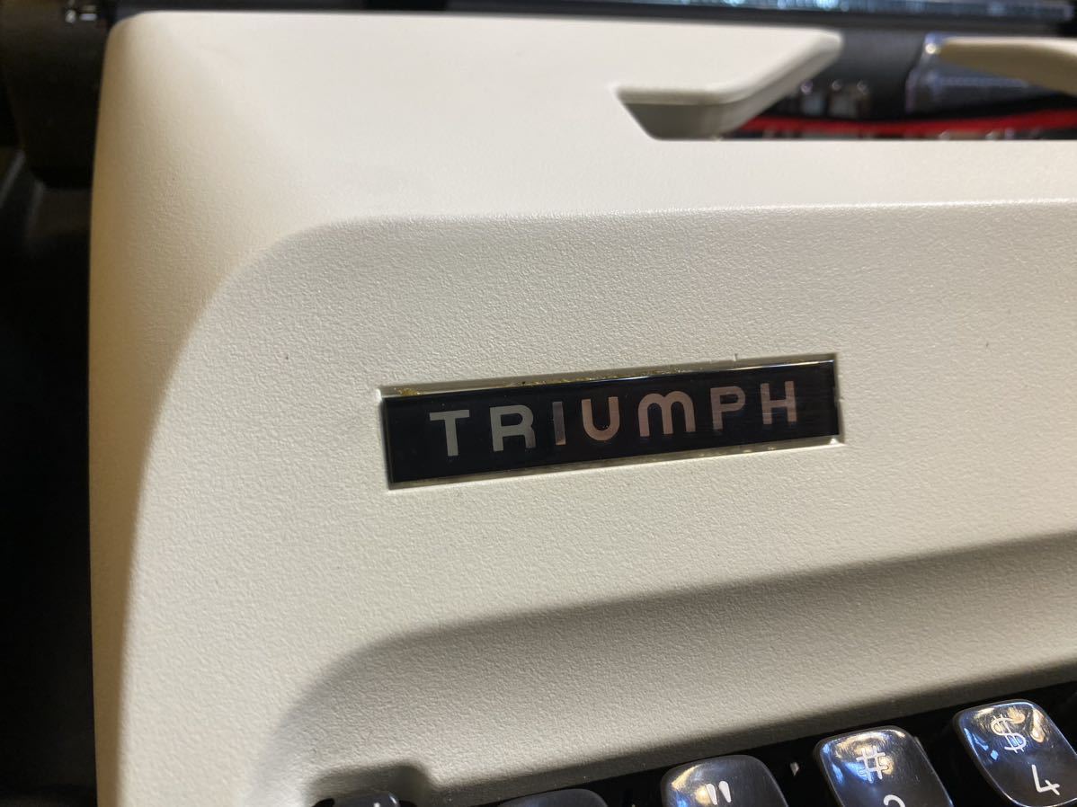 TRIUMPH Junior 12 owner manual Germany made typewriter Junior 12 exclusive use hard case 