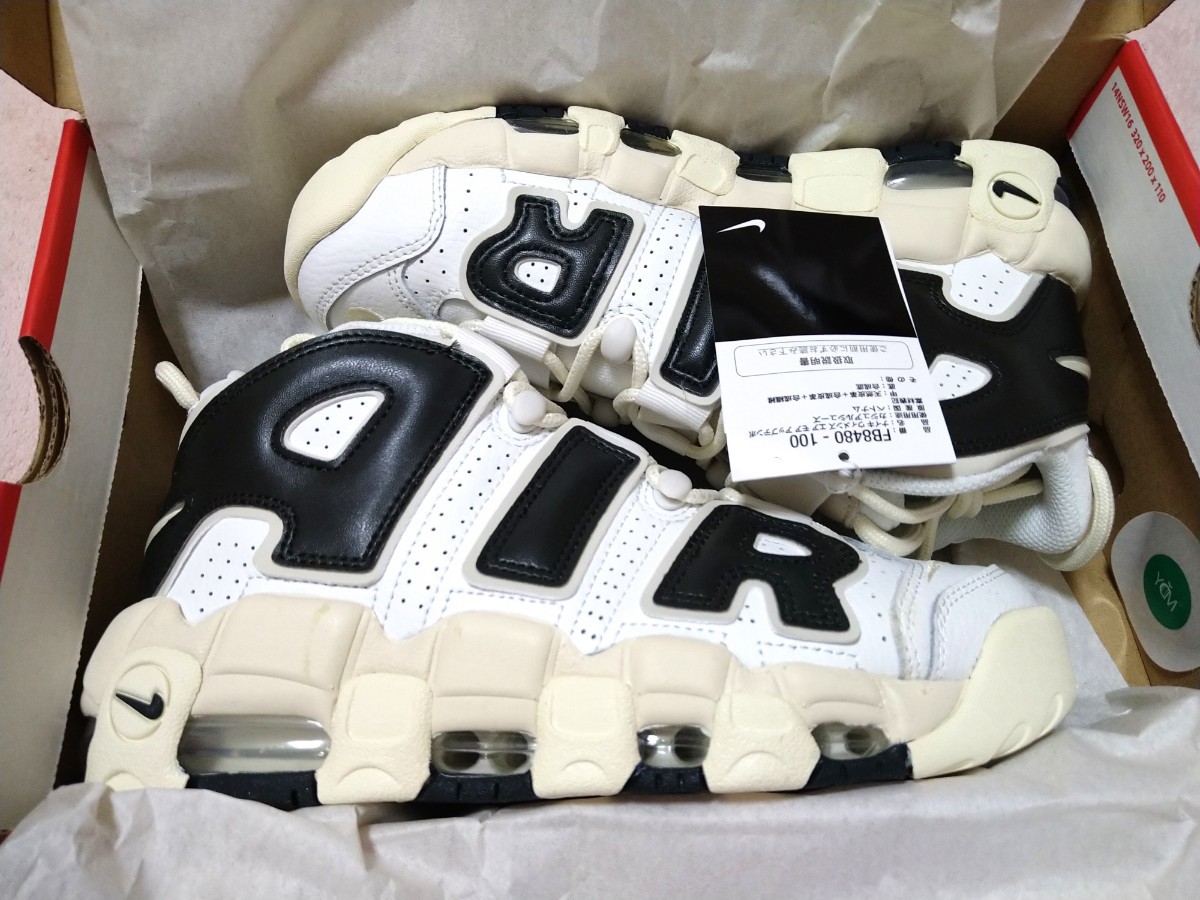 新品 未試着 NIKE air more uptempo WMNS 24 0cm fb8480-100