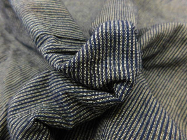 〔楽布〕P25445　昔のとても風合いの良い紬　綿入り着物　古布古裂　ｋ_画像4