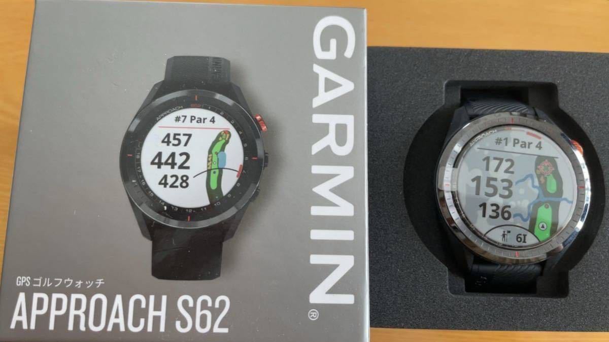 GARMIN APPROACH S62 GPS ゴルフウォッチ センサー付き-