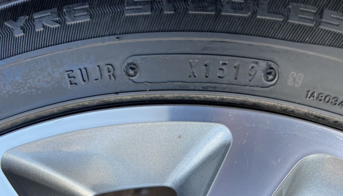 スタッドレス　メルセデスベンツ 純正　W205 Cクラス　17 7J +48.5 PCD112 225/50R17 ダンロップ　WM01 イボ付き　C180 C250 4本セット_画像7