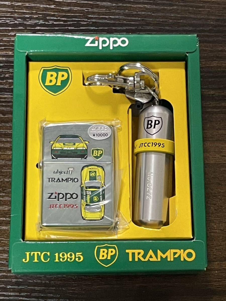 zippo BP OIL TRAMPIO object T 限定品 トランピオ 年代物 1995年製 JTCC 1995 EXiV 51 JTC 両面デザイン シリアルナンバー NO.0272_画像1