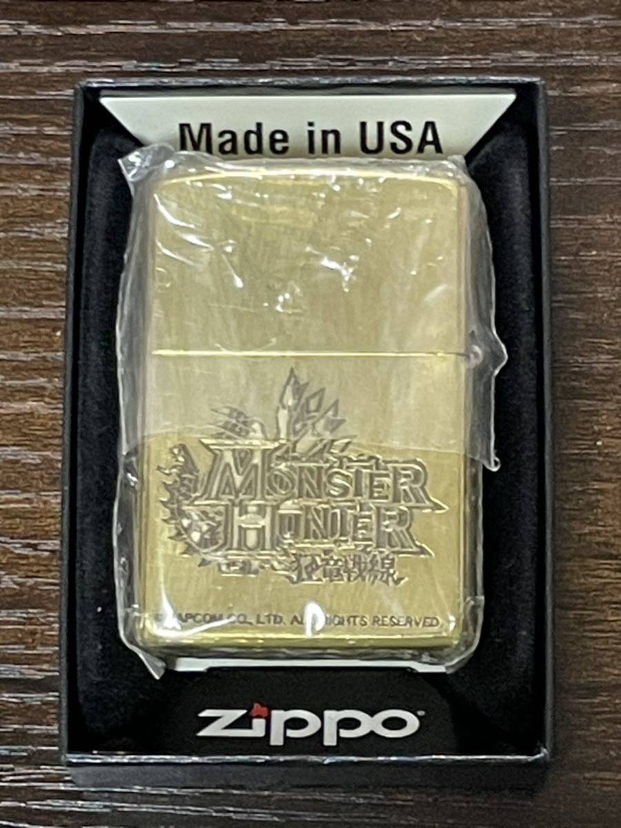zippo MONSTER HUNTER GOREMAGALA 狂竜戦線 モンスターハンター 2016年製 GOLD ゴールド 特殊加工品 両面デザイン