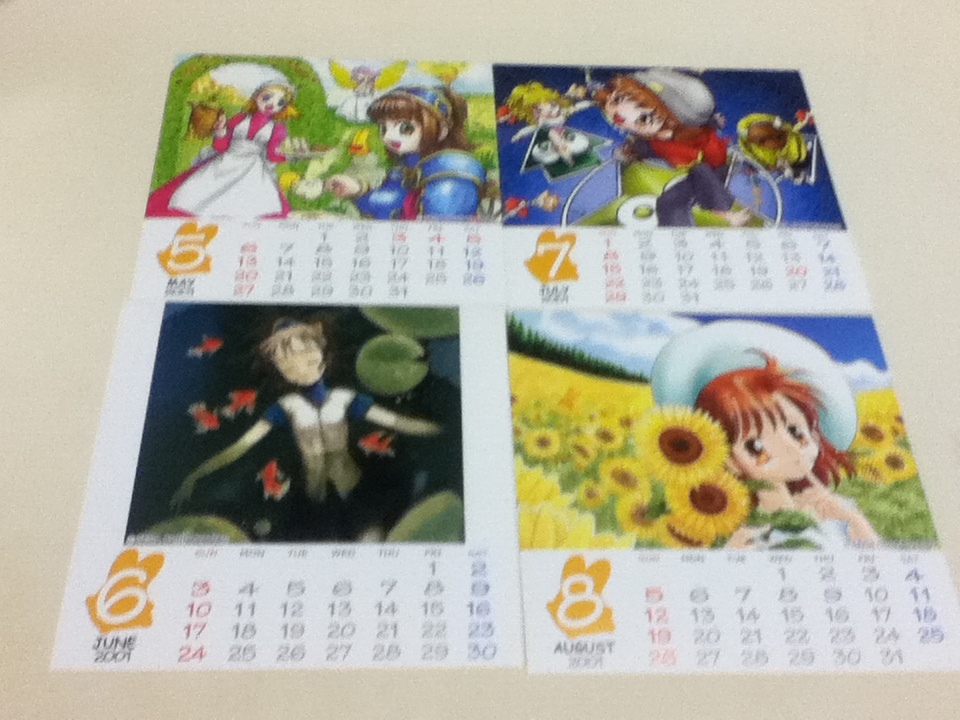 ゲームグッズ ぷよぷよ 2001年度卓上カレンダー SEGA_画像3