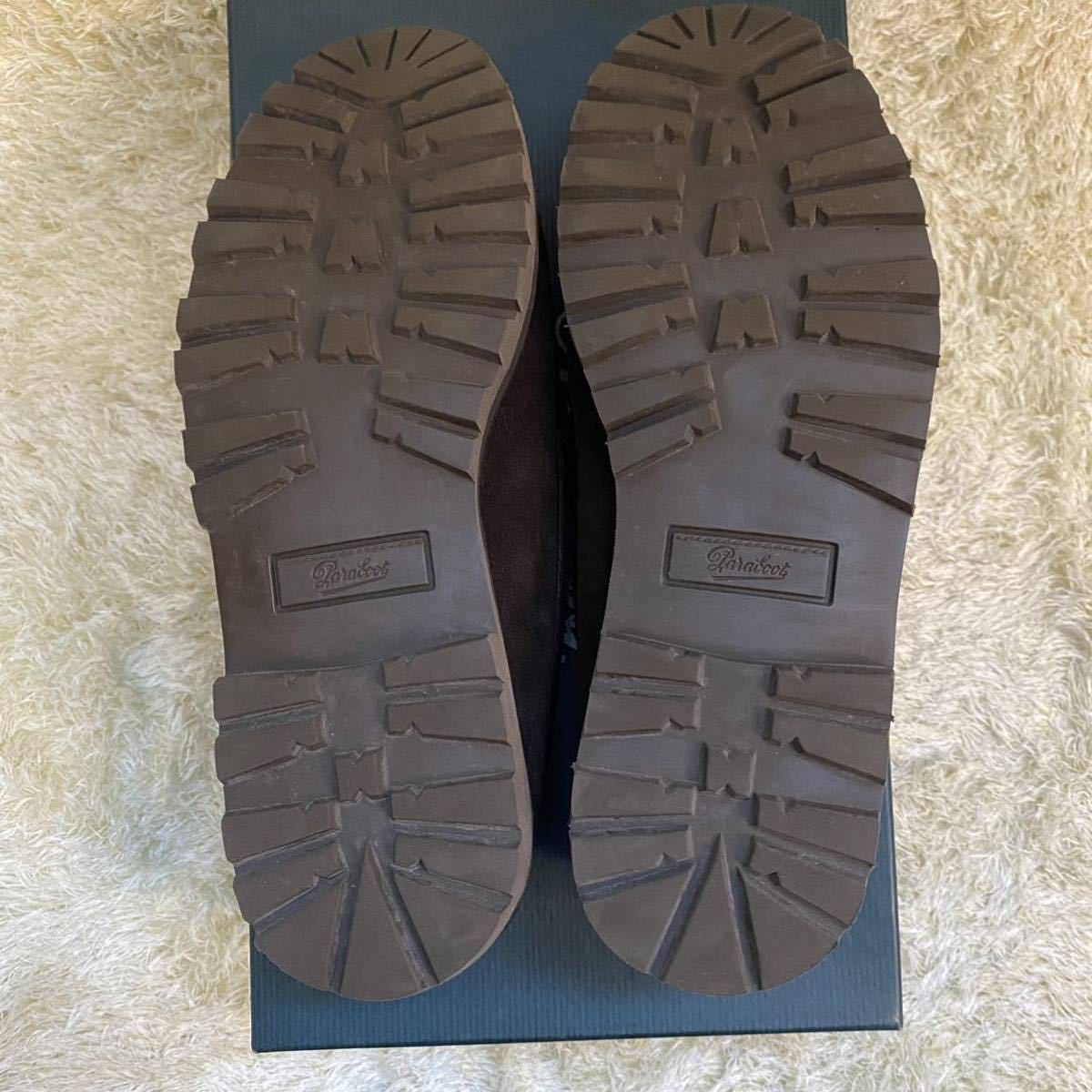 Paraboot(パラブーツ) 別注 ビットローファー スウェード ブラウン