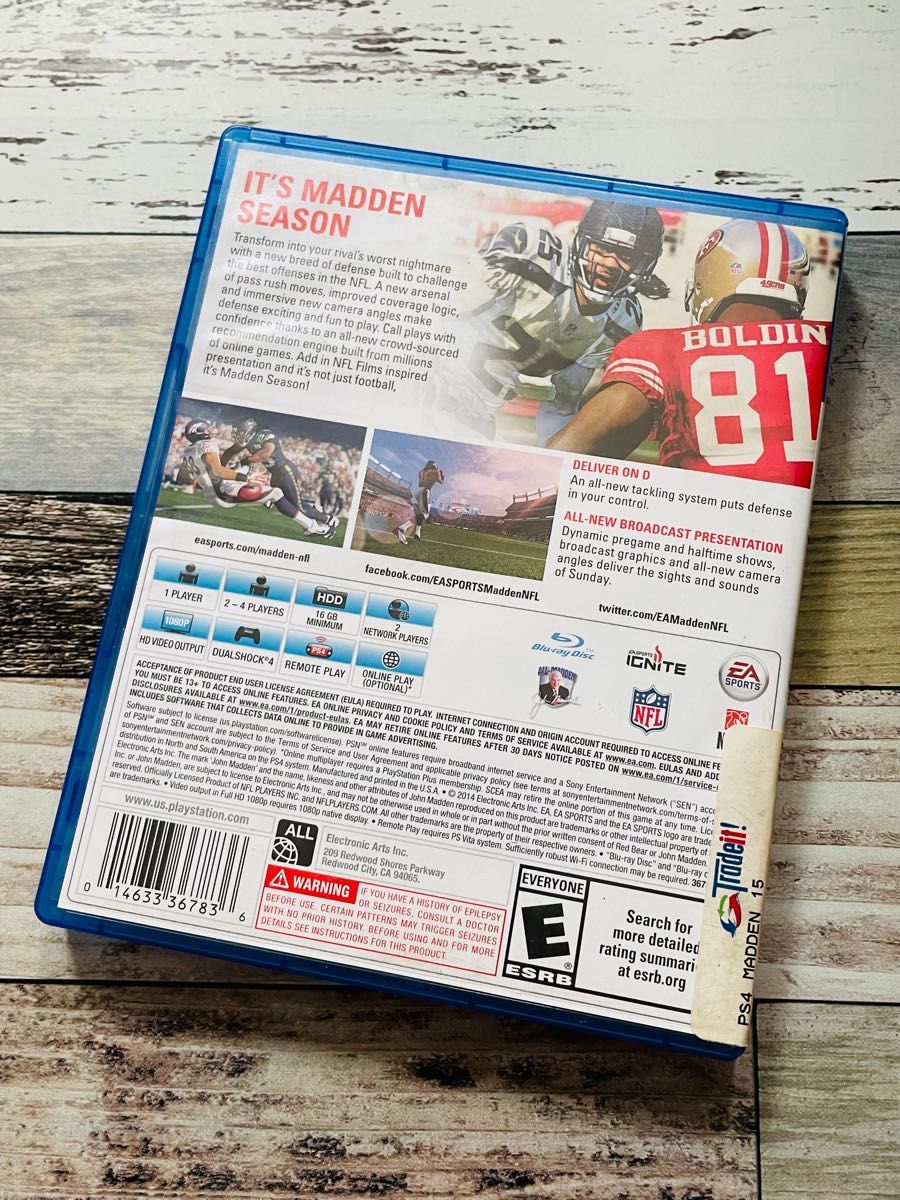 MADDEN NFL 2015 PS4 北米版 海外版 アメフソフト