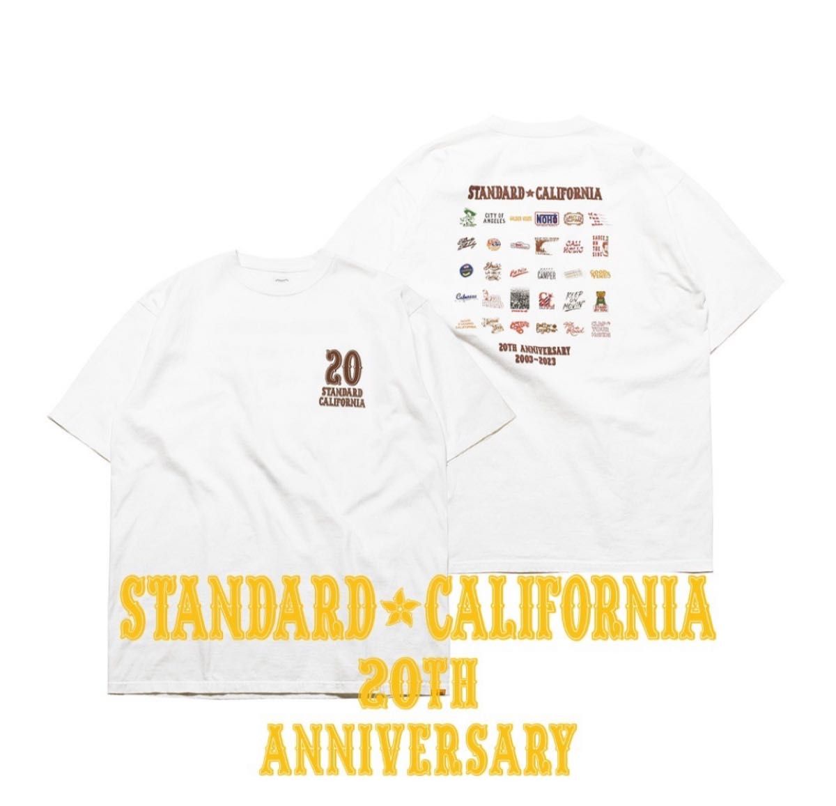 Standard California】SD 20th Anniversary Logo T ホワイト Ｌサイズ
