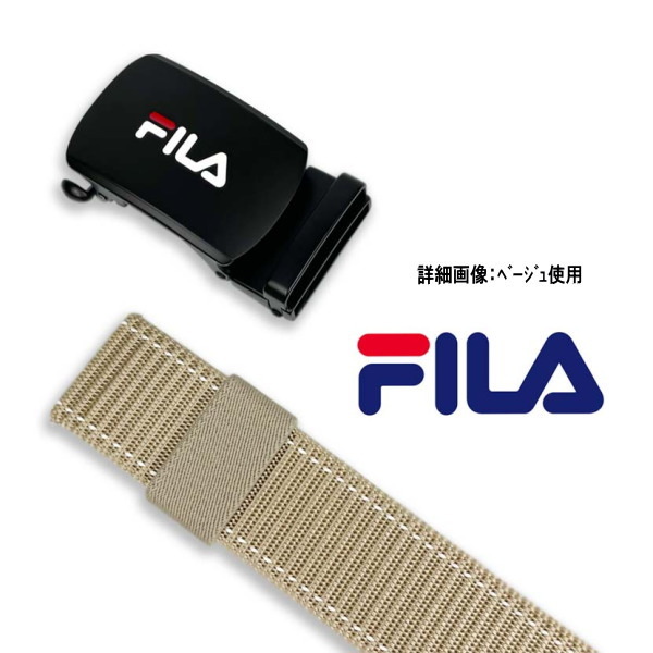 ブラック 黒 022 FILA フィラ スマートロック 穴なし ナイロンベルトの画像6