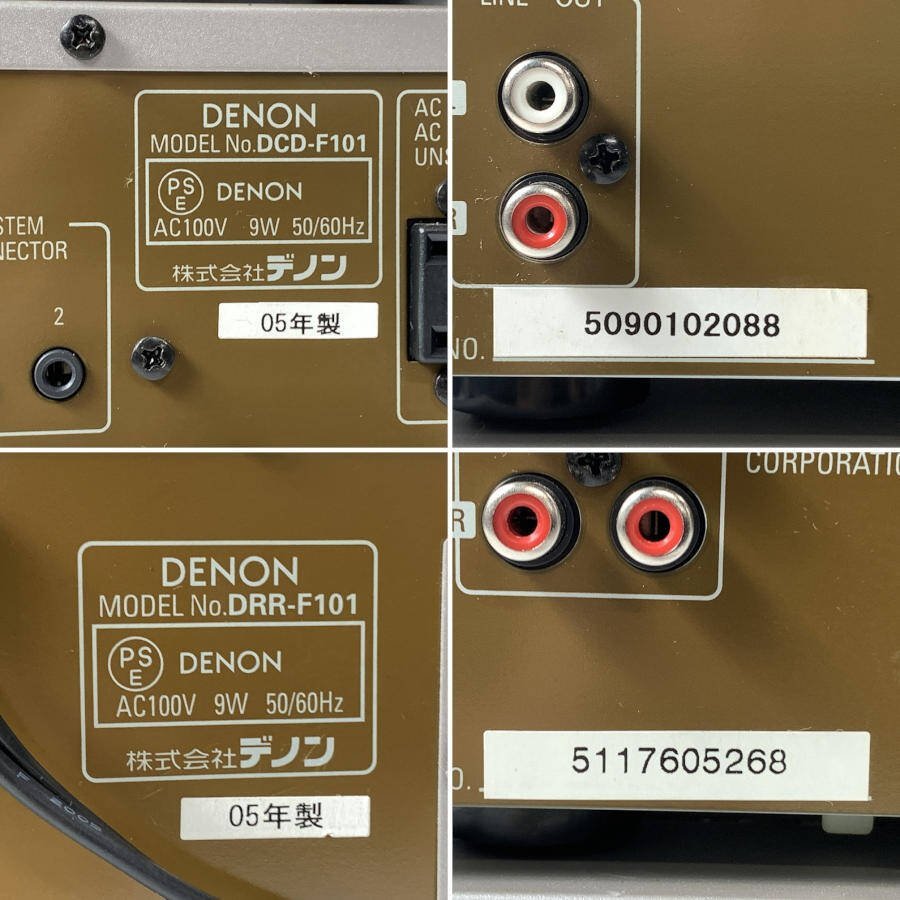 DENON Denon DRA-F101/DCD-F101/DRR-F101/DMD-F101 mini DENON Denon DRA-F101/DCD-F101/DRR-F101/DMD-F101 mini