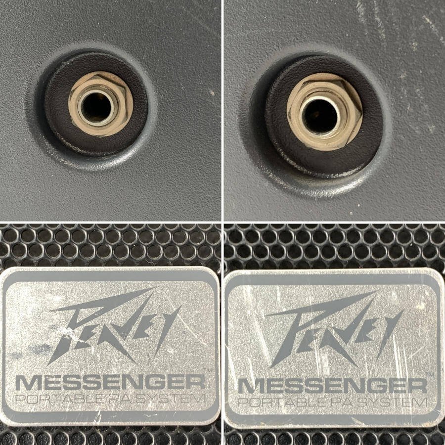 PEAVEY ピーヴィー MESSENGER ポータブルPAシステム スピーカー ペア★現状品_画像10