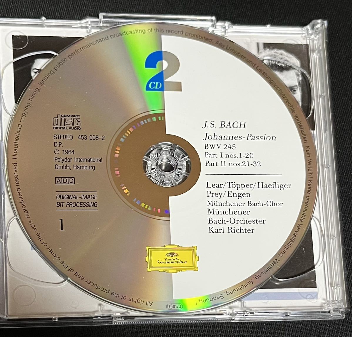 CD★【輸入盤】KARL RICHTER カール・リヒター/BACH : JOHANNES- PASSION （2CD）の画像2
