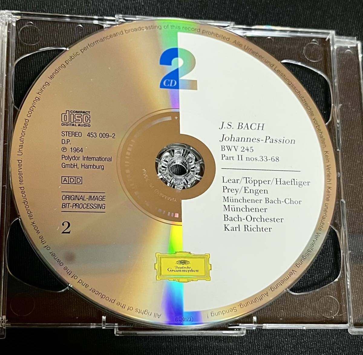 CD★【輸入盤】KARL RICHTER カール・リヒター/BACH : JOHANNES- PASSION （2CD）の画像4