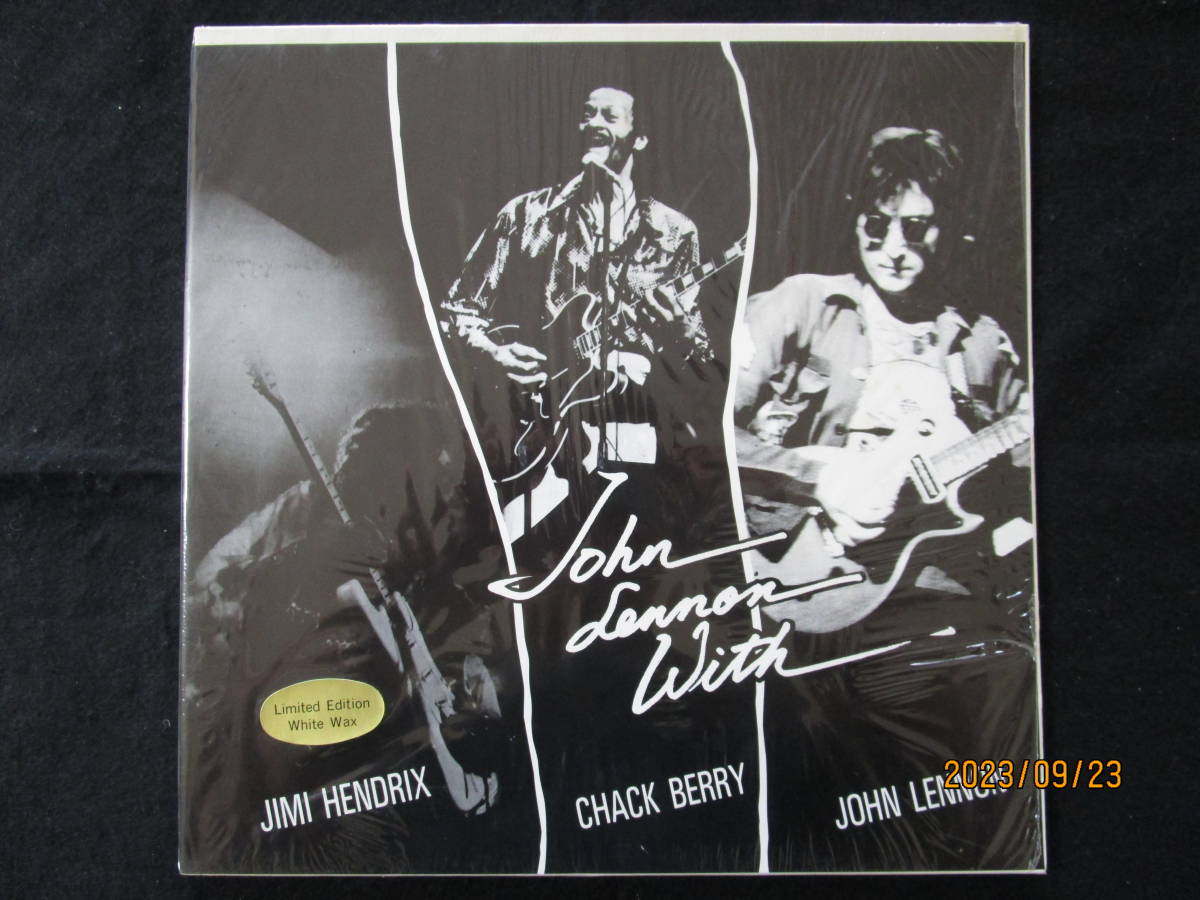 ビンテージ 激レア JHON LENNON With ジョン レノン JIMI HENDRIX CHACK BERRY 限定カラー レコード Limited Edition White Wax LP Vinyl_画像1