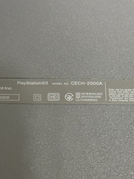 「岐阜発送」23090457　SONY　PlayStation3　CECH-2500A　動作確認済　中古品_画像5