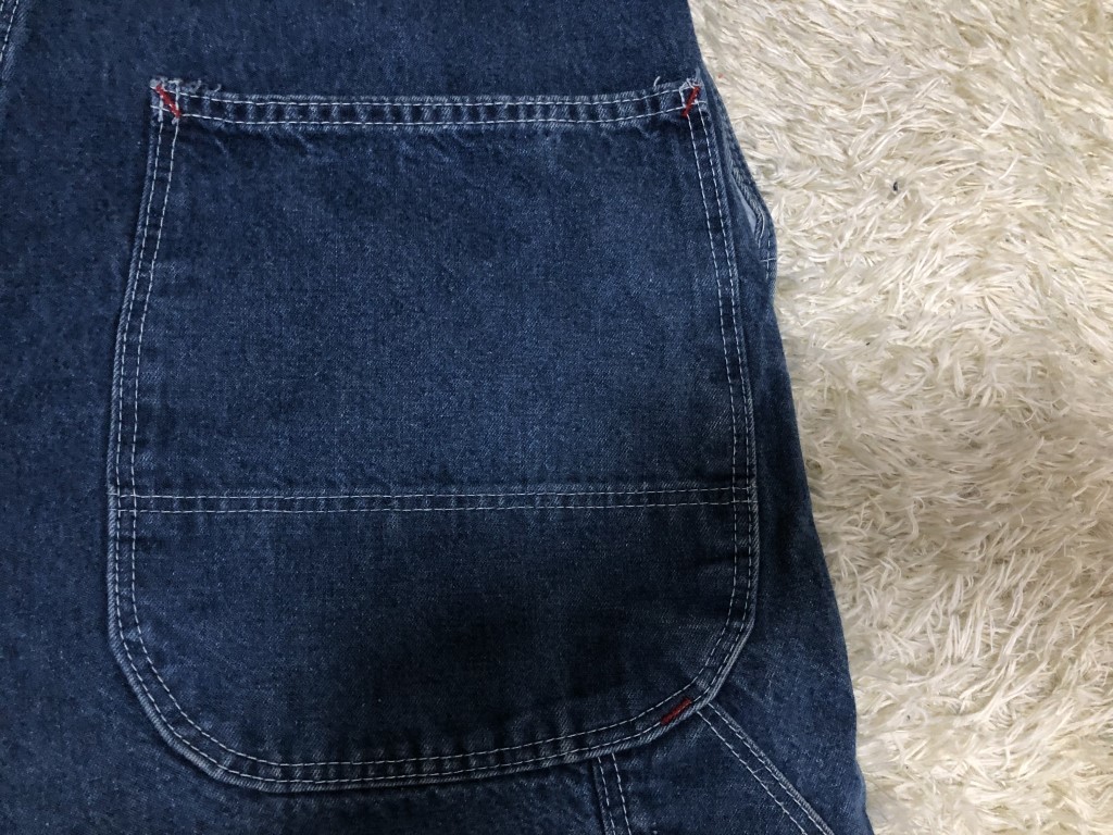 80s ヴィンテージ■Dickies ディッキーズ デニム　オーバーオール 34　インディゴ_画像9