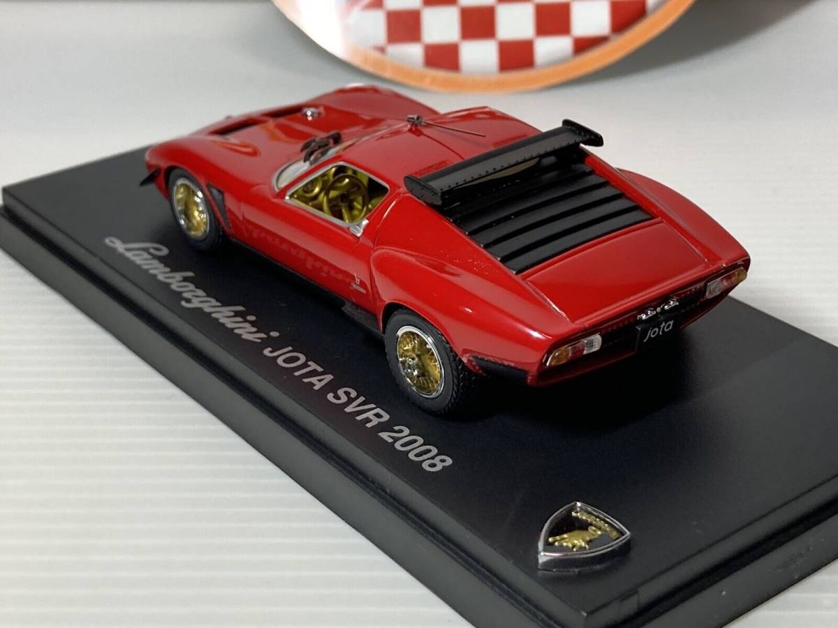 1/43 京商　ランボルギーニ　イオタ　SVR　2008　レッド　ゴールド　Lamborghini Jota　03201RG　Kyosho　Red　Gold_画像3