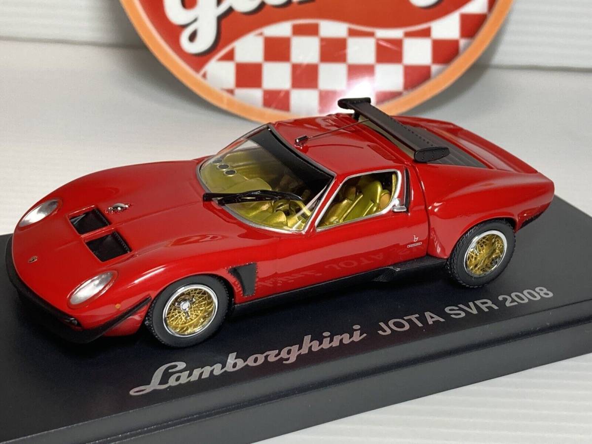 1/43 京商　ランボルギーニ　イオタ　SVR　2008　レッド　ゴールド　Lamborghini Jota　03201RG　Kyosho　Red　Gold_画像1