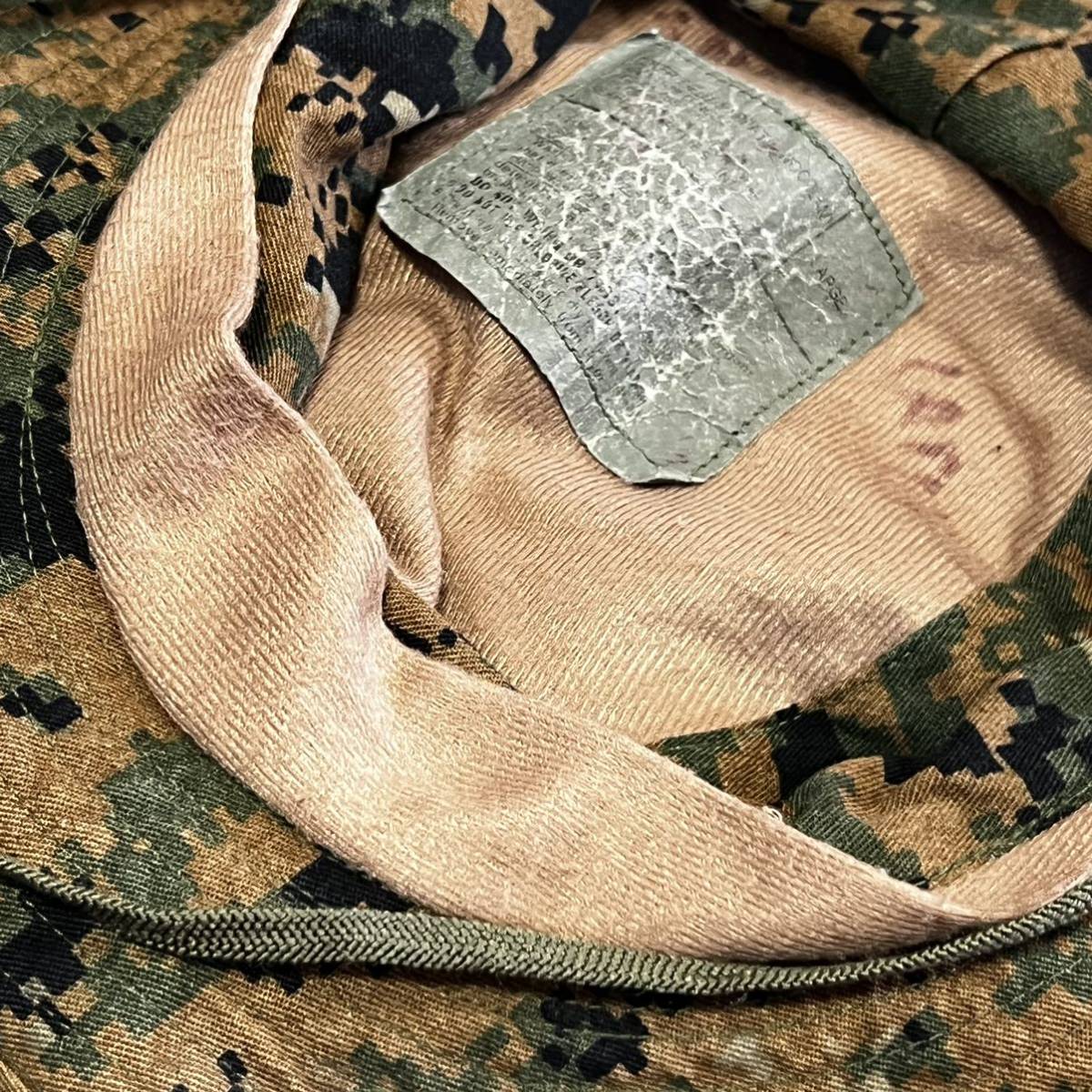 米軍放出品　海兵隊 米軍実物 USMC ウッドランドマーパット ブーニーハット キャンプ LARGE (INV GH70)_画像8