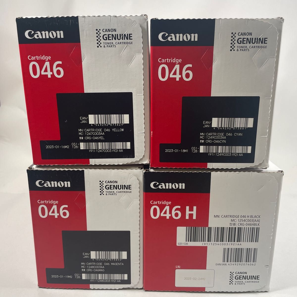 Canon トナーカートリッジ CRG-046 4色セット 新品未使用品 純正品