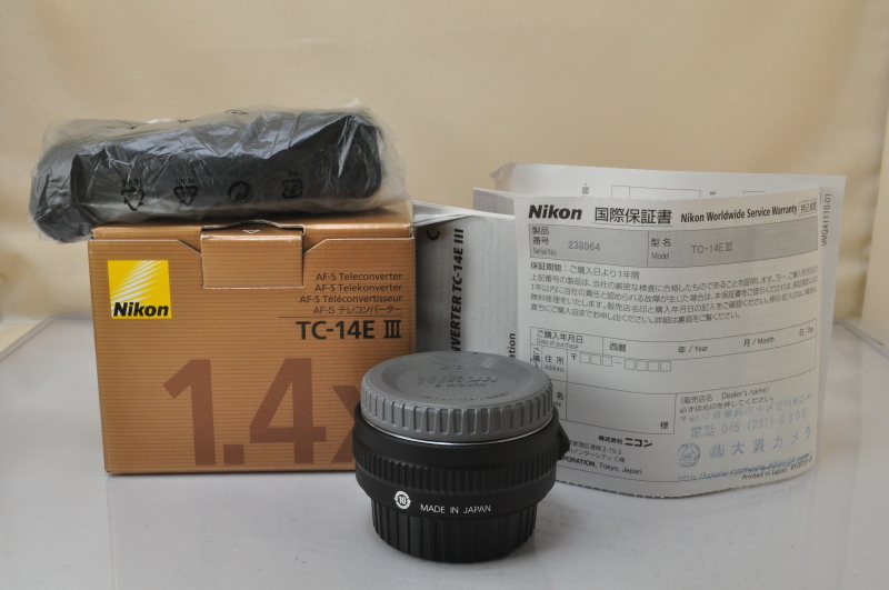 大人女性の TC-14E Teleconverter AF-S Nikon 新品同様 III w/Box