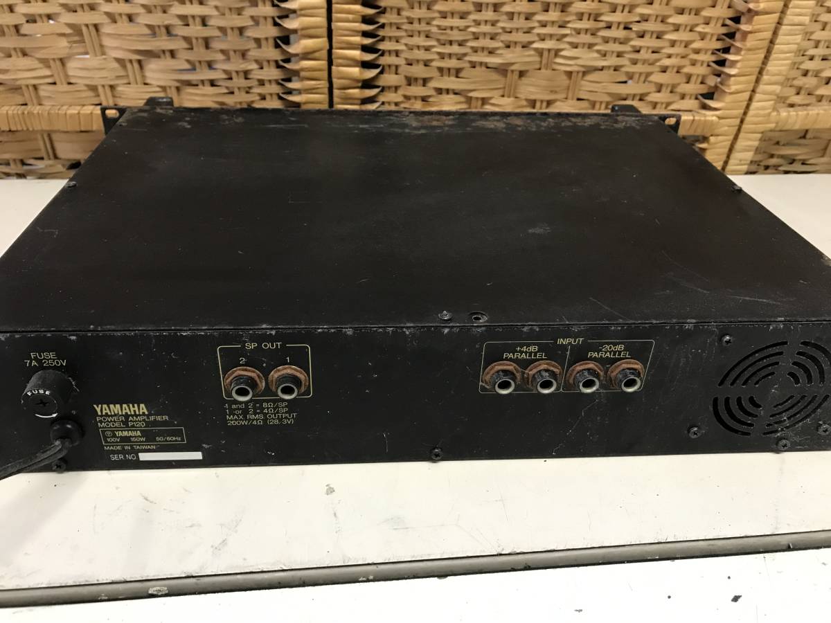 YS2764* electrification only verification YAMAHA Yamaha P120 monaural PA amplifier output 120W present condition goods used ECM