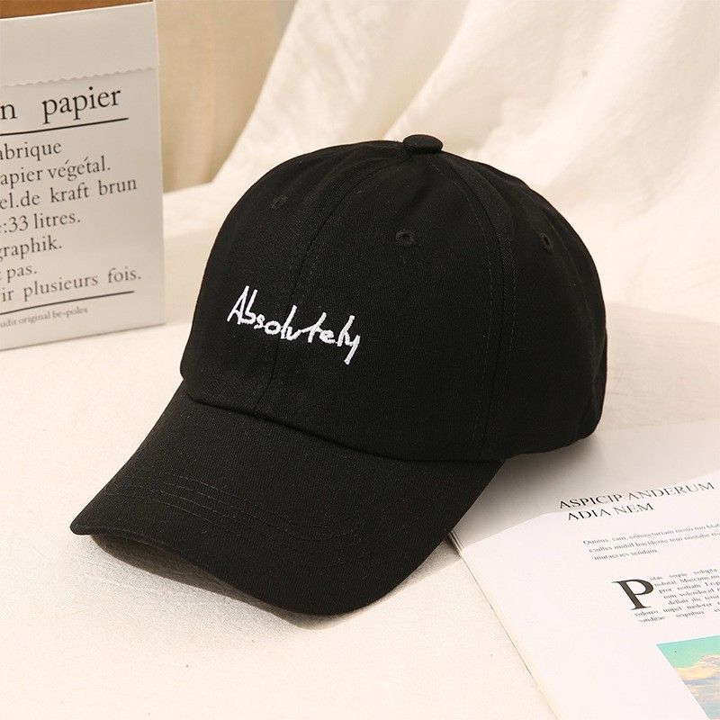 ブラック BLACK シンプル ロゴ  帽子 男女兼用  フリーサイズ キャップ キャップ帽子