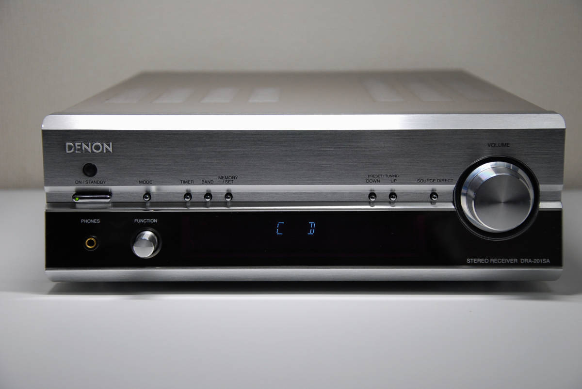 ラッピング不可】 DENON DRA-201SA チューナーアンプ（部品交換・整備