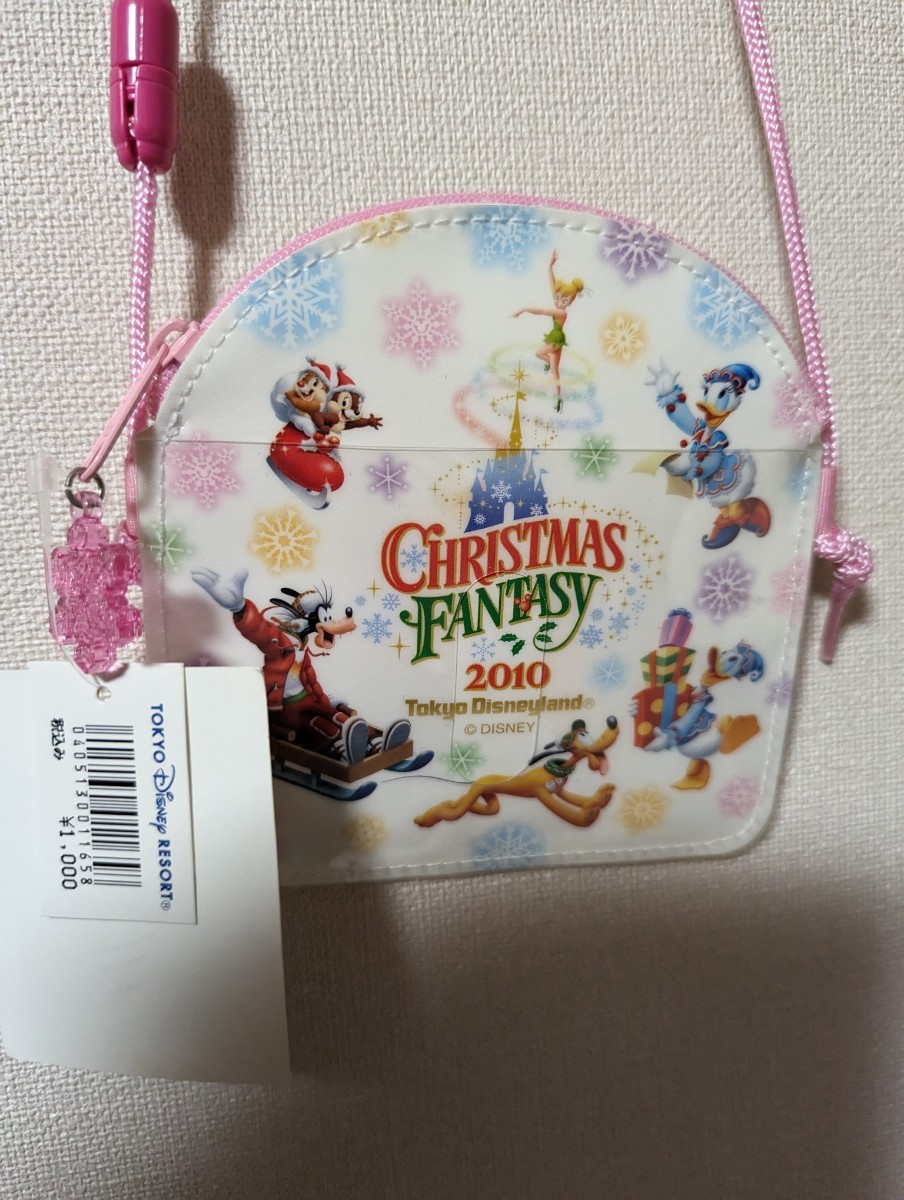 未使用●ディズニーランドTDL●クリスマスファンタジーグッズ●パスポートチケットケース＆小銭入れ●２０１０年CHRISTMASFANTASY_画像3