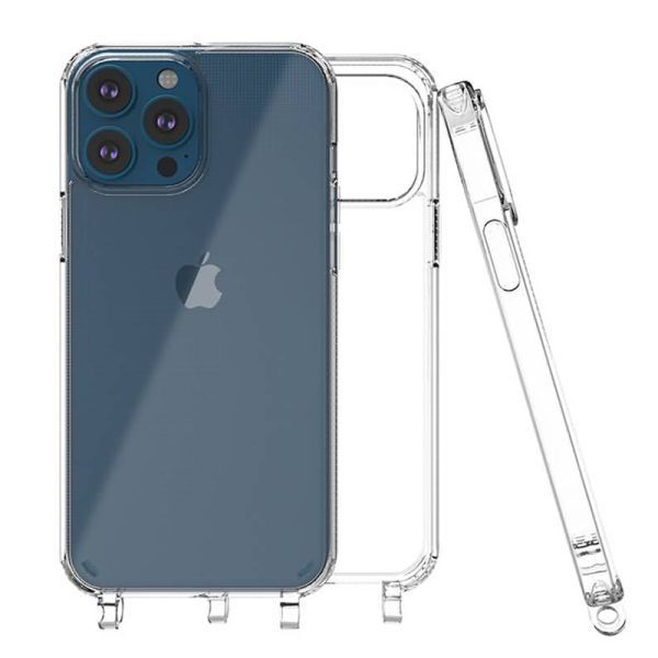 【新品アウトレット】 iPhone 14 Pro ケース クリア ショルダーストラップ対応 ケース単品 カバー スマホショルダー 携帯 スマホケース_画像1