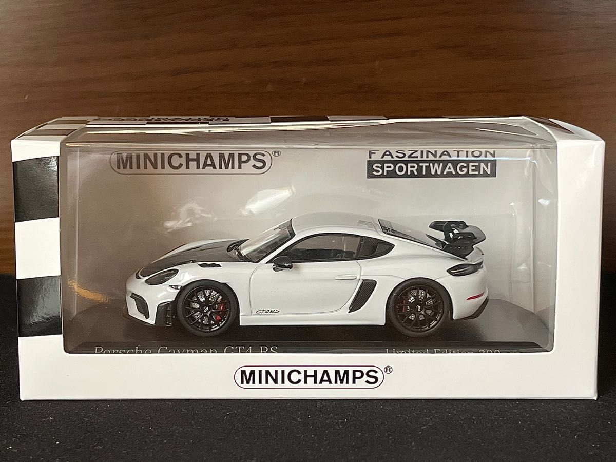 1/43 海外限定200 ミニチャンプス ポルシェ 718 ケイマン GT4 RS