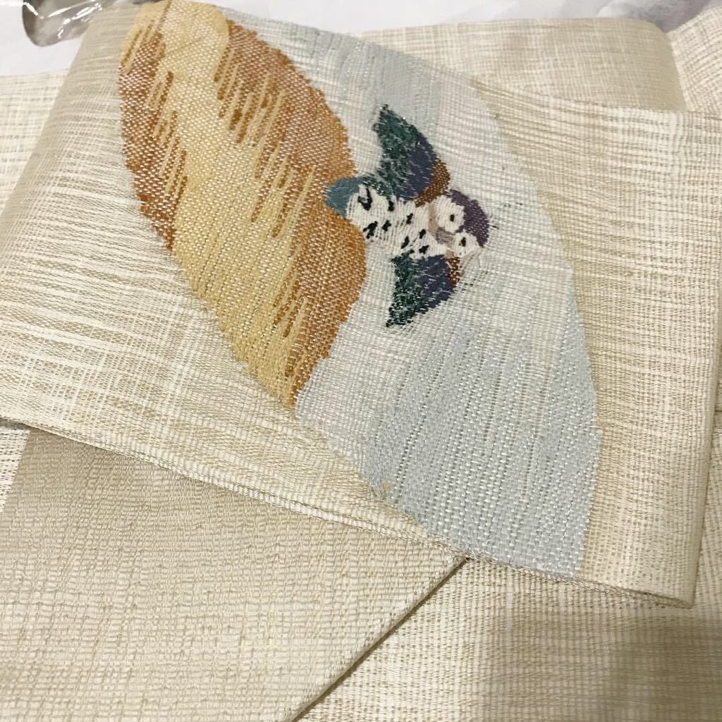 売れ筋商品 【夏帯】名古屋帯 正絹 フクロウ すくい織り 仕立て上がり 売れ筋商品 【夏帯】名古屋帯 正絹 フクロウ すくい織り 仕立て上がり