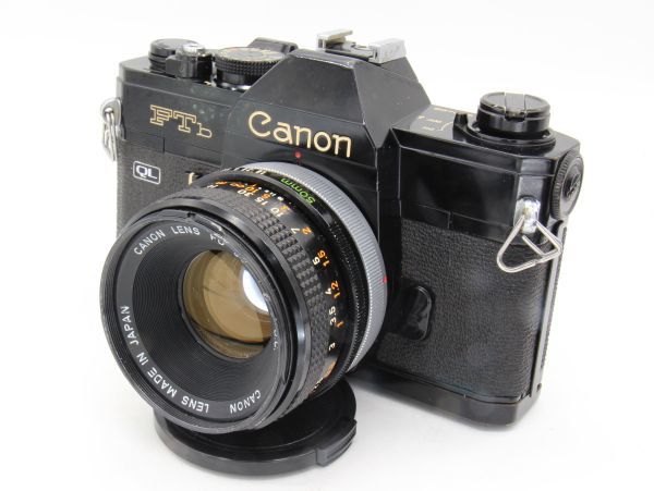独特な Canon FTb-N 整備済 S.C. f1.8 50mm FD + ブラック キヤノン