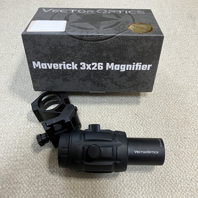 ゲーム未使用】Vector Optics SCMF-10 3×26 MAGNIFIER w/ Flip Side