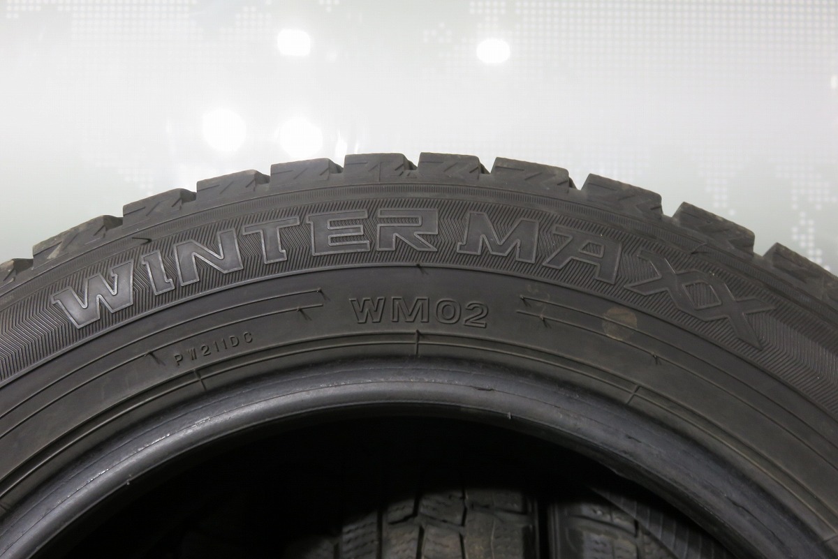 DUNLOP／ダンロップ　WINTERMAXX WM02 155/65R13 4本セット／ 2020年製 8分山 中古 ／ スタッドレス ／ 23090616_画像6