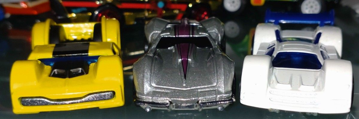 ホットウィール ドロップトップ3台  C2コルベットスティングレイ/カーブサイド/ミッドドリフト