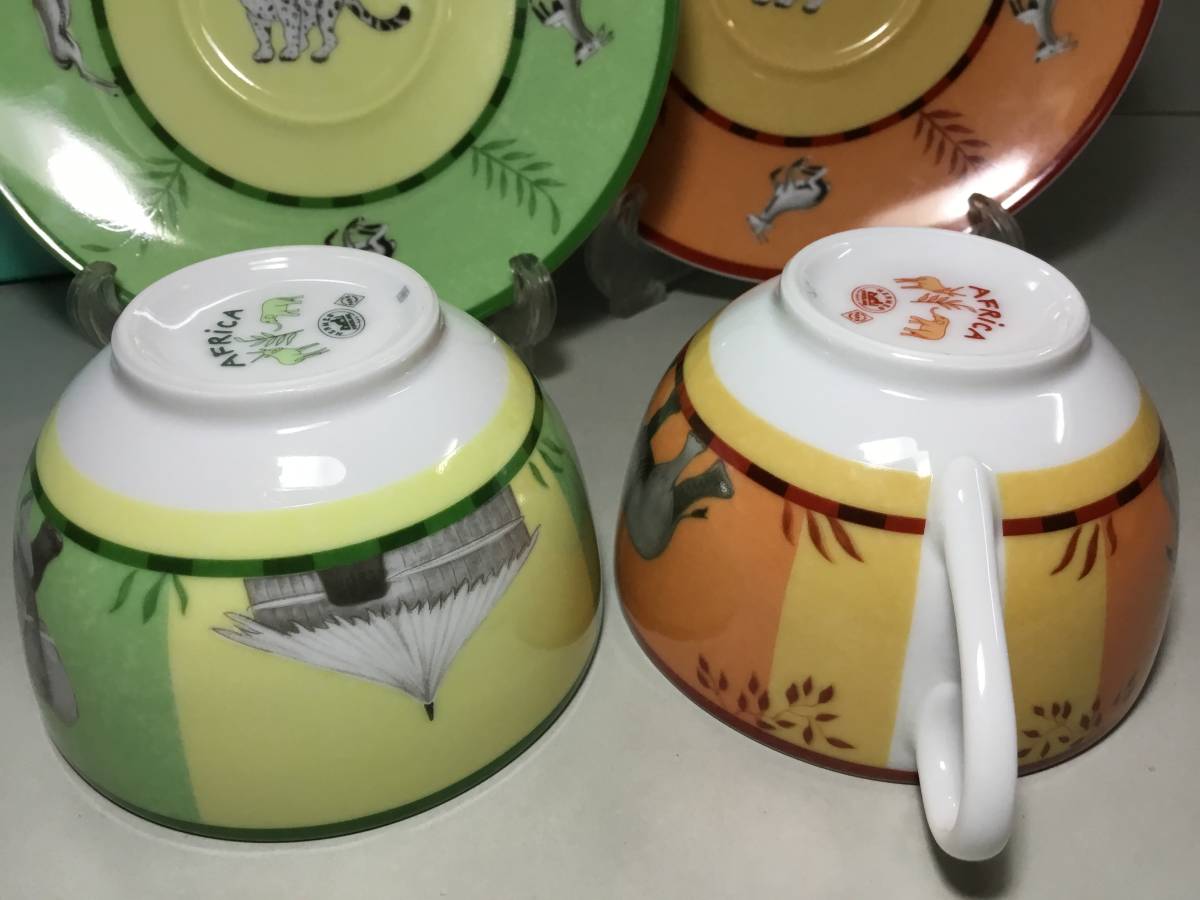 エルメス◇アフリカ/ C & S × 2◇廃盤品 HERMES ペア アニマル エルメス◇アフリカ/ C & S × 2◇廃盤品 HERMES ペア アニマル