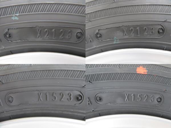 新品タイヤ 中古鉄ホイールセット 145R12 6PR LT 12インチ 12x4.00B 4穴 PCD100 145/80R12 80/78N LT相当 冬 ミツビシ a18457_画像6